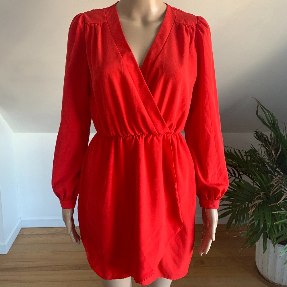 Red Wrap Dress | Size Small
